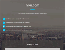 Tablet Screenshot of nikri.com